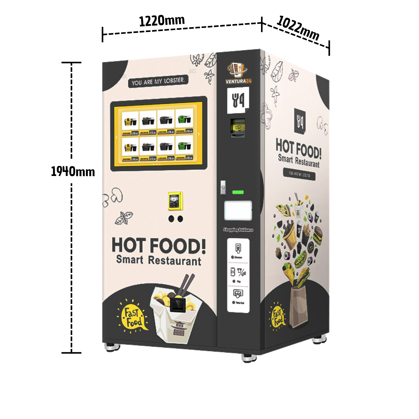 Warmes-Essen-Automat (Hot Food).