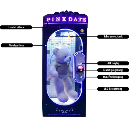 Spielautomat Pink Date Barber Cut Arcade Game