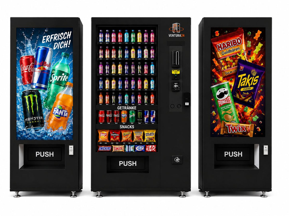 Getränkeautomat mit Touchscreen für Getränke und Snacks – Ventura24