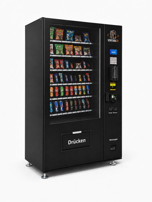 Snackautomat indoor mit Münze Kartenzahlung und Kühlung