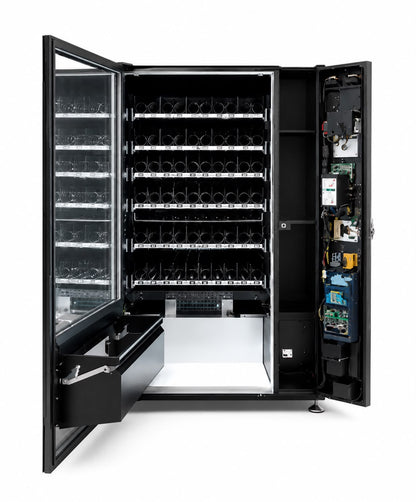 Innenansicht Snackautomat mit 60 Spiralfächern – Ventura24